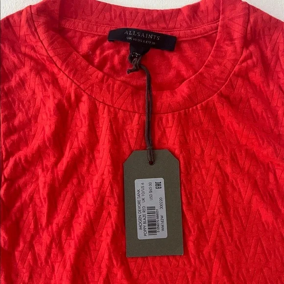 NWT AllSaints Imogen Devore Tank - Picture 6 of 8